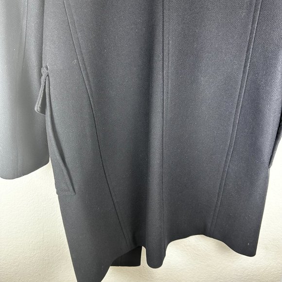 Theory Black Coat | size large | wool blend coat used twice - Picture 9 of 15